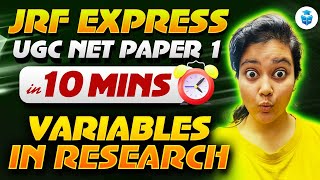 UGC NET Paper 1 Types of Variables  Research Aptitude by Aditi Mam [upl. by Seton990]