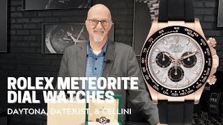 Rolex Meteorite Dial Watches  Daytona 116515 Datejust 179171 Cellini Moonphase  SwissWatchExpo [upl. by Caleb]