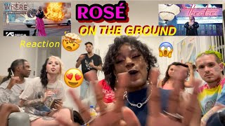 ROSÉ ON THE GROUND REACTION [upl. by Urita]