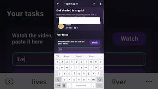 get started in crypto tapswap code today 💰🤑💲  get started in crypto code  tapswapdailycode [upl. by Helsa]