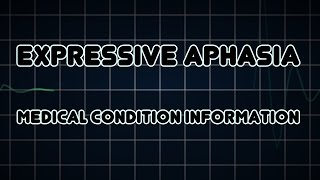 Expressive aphasia Medical Condition [upl. by Weber679]