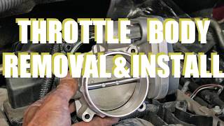 2004 Dodge Ram Throttle Body Removal Installation [upl. by Prosser292]