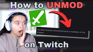 How to Unmod Someone on Twitch 2023 Tutorial [upl. by Analaf]