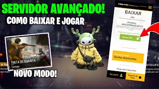 COMO BAIXAR E JOGAR FREE FIRE NO SERVIDOR AVANÇADO 2023  ADVANCED FF [upl. by Aicnarf703]