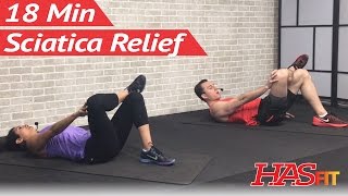 18 Min Sciatica Exercises for Leg Pain Relief  Sciatica Relief amp Treatment for Sciatic Nerve Pain [upl. by Merrick]