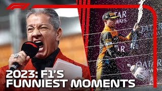 The Funniest Moments Of The 2023 F1 Season [upl. by Nyltiak683]