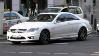 Bushido cruisin in his White CL63 at the Kudamm in Berlin [upl. by Kraft]