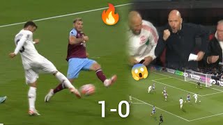 Crazy Ten Hag reaction from Bruno Fernandes goal Vs Burnley 🔥  Man United Vs Burnley [upl. by Nnazus7]