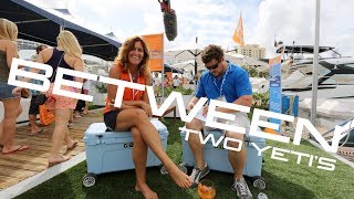 Cynthia Wummer from Denison Yacht Sales Palm Beach Boat Show 2017 Between Two Yetis [upl. by Lanfri]