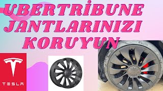 TESLA MODEL Y PERFORMANS UBERTURBİNE JANTLARA KORUMA TAKTIM [upl. by Avonasac547]