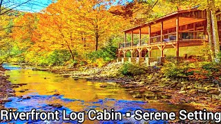 North Carolina Waterfront Cabins For Sale  Riverfront Log Cabins  2bd  North Carolina Real Estate [upl. by Yert]