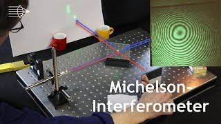 Michelson  Interferometer Aufbau und Messung [upl. by Anaili514]