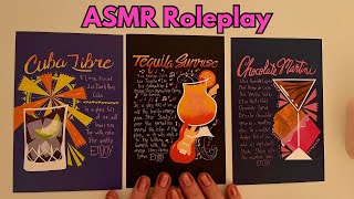 ASMR Bartender Roleplay  Female Whisper Unintentional and Relaxing [upl. by Anwadal604]