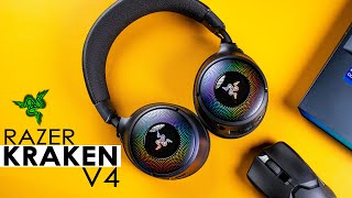 Razer Kraken V4 Wireless Gaming Headset Review amp Microphone Test [upl. by Bonn632]