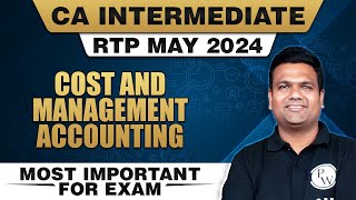 CA Inter Costing RTP May 2024  CA Inter May 2024 Preparation [upl. by Lehet882]