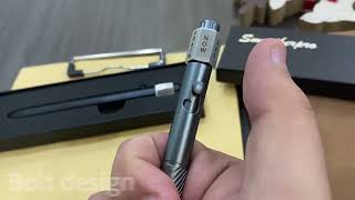 SMOOTHERPRO Fidget Bolt Action Pen [upl. by Unhsiv]