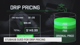 StubHub sued for drip pricing [upl. by Schluter867]