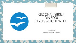 Geschäftsbrief nach alte DIN 5008 im Open Office leicht erstellen [upl. by Zonnya]