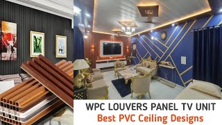 WPC Wall Panel installation tv unit Design pvc false ceiling panel installation bedroom Designs [upl. by Acimot]