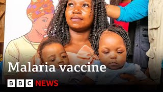 Cameroon starts worldfirst malaria mass vaccine rollout  BBC News [upl. by Blinnie]