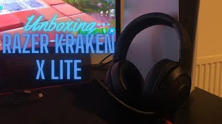 Unboxing the RAZER KRAKEN X LITE Gaming Headset [upl. by Itsur]