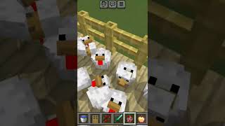 My Chicken Farm trending minecraft viral [upl. by Tiemroth]