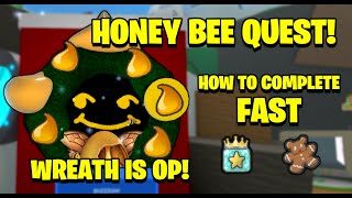 Honey Bee Quest How To Complete FAST  Bee Swarm Simulator [upl. by Ezarras]