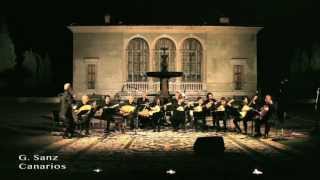 Rosario Ciceros Baroque Guitars Ensemble  Gaspar Sanz Canarios [upl. by Letnoj983]