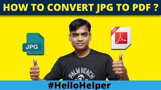 How To Convert JPG to PDF in Windows 10  Save Image to PDF [upl. by Nerland395]