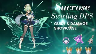 Sucrose DPS SMACKS  Genshin Damage Showcase [upl. by Murvyn]