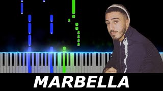 Marbella  Ant Wan  Piano Tutorial [upl. by Tekcirk]