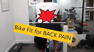 Back Pain  Two Issues Corrected With a Proper Bike Fit [upl. by Tybi]