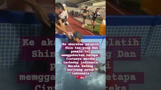 Shin tae yong pelatih timnas garuda sangat akrab dengan para pemain nyashorts [upl. by Nnaael]