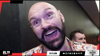 YOU GOT COCKY amp GOT KNOCKED OUT  TYSON FURY REACTS TO ANTHONY JOSHUA DESTROYING FRANCIS NGANNOU [upl. by Ellecrag]