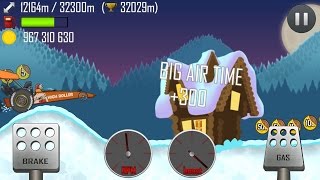 Hill Climb Racing \ North Pole \ 32832 meters on Dragster  Funny Bugs [upl. by Quigley]