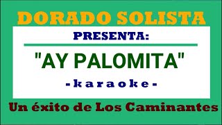 AY PALOMITA LOS CAMINANTES KARAOKE DORADO [upl. by Resor]