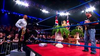 AJ Styles crashes the coronation of Magnus January 2 2014 [upl. by Myrtice]