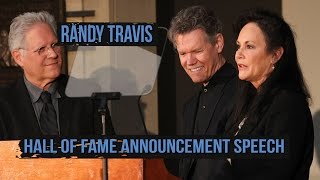 Randy Travis Speaks At Country Music Hall of Fame Induction Press Conference [upl. by Enisaj]