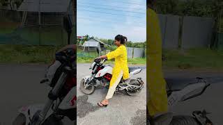 JINDAGI SARARARA MOTAR GADI MA romanjogi shortsvideo ytshorts ladyriders minivlog [upl. by Anilra]