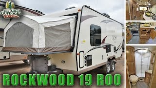 2018 FOREST RIVER ROCKWOOD 19 ROO R1078 Hybrid Camper Travel Trailer RV Sales Dealer [upl. by Accire]