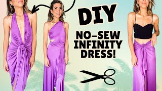 NOSEW Infinity Dress SCISSORS ONLY  DIY w Orly Shani [upl. by Ioyal165]