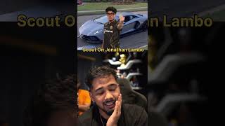 Scout React on Jhonny New lambo 🔥 shorts bgmi scoutop jonathangaming s8ul [upl. by Viradis]