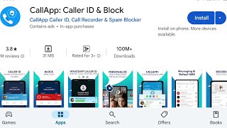 How To Install CallApp Caller Id amp Block Apps  How To Download CallApp Caller Id amp Block Apps [upl. by Giorgia]