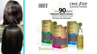 SMOOTHING RAMBUT PENDEK DENGAN INAURA [upl. by Wait]