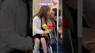 Lovely kiss❣️ 328 love trendingshorts funny duet kissing funnyshorts funnyvideos shorts [upl. by Weihs519]