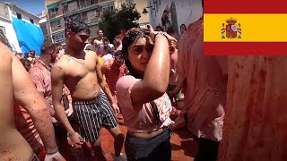 The worlds biggest food fight 🇪🇸 [upl. by Tindall]