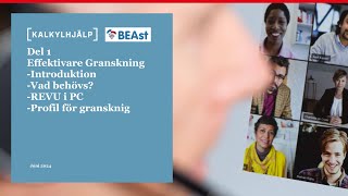 Del 1 av 4 Introduktion i Granskning med BEAst [upl. by Ilhsa]