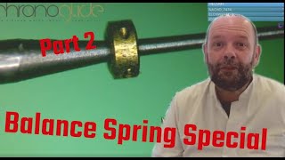 How to repair a Balancespring  hairspring Part 2of3 [upl. by Galloway335]