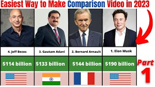 how to make comparison video 2023  how to make data comparison video 2023 Urdu Hindi [upl. by Kerns785]