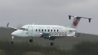 Beechcraft 1900D  Windy Landing [upl. by Llenyt414]